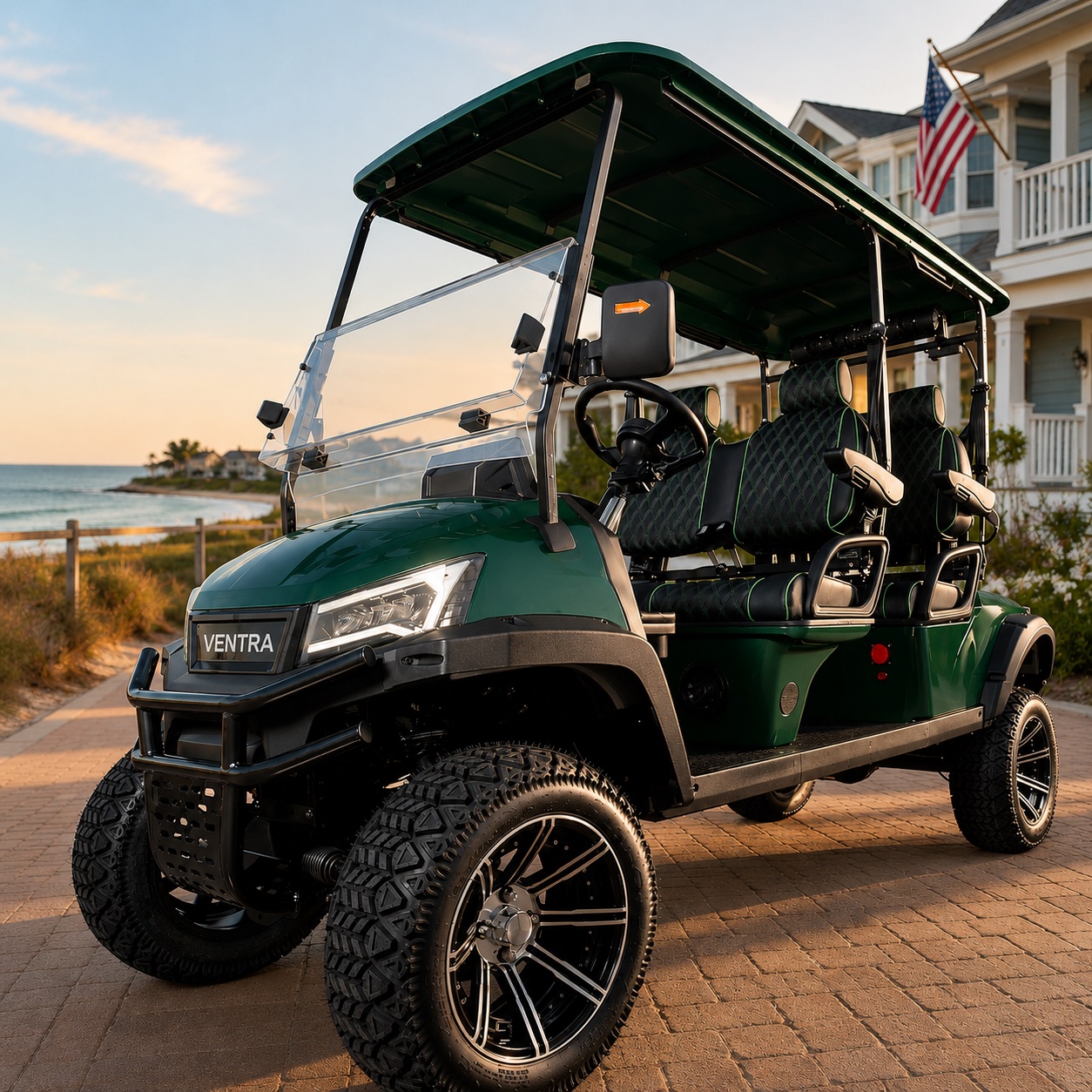Ventra Zefyr Z4 four-seat electric golf cart
