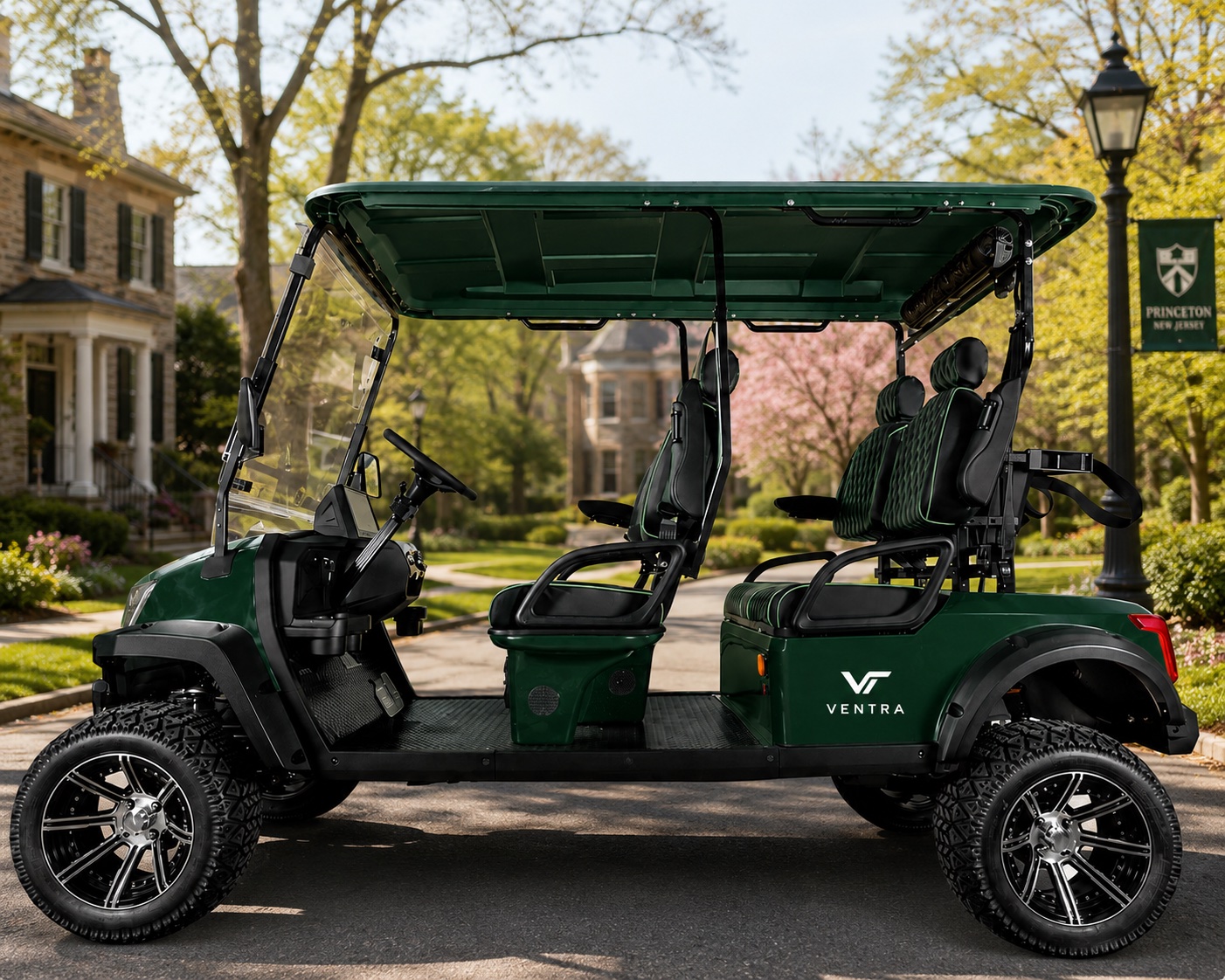 Zefyr Z4 side profile in a tree-lined community